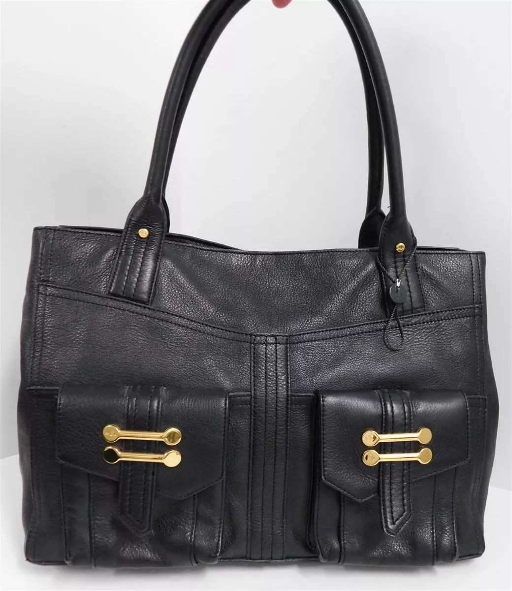 New Lauren Ralph Lauren Black Leather Large Tote Bag eBay