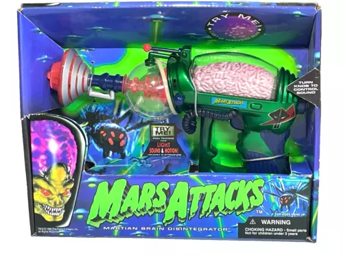 MARS ATTACKS TRENDMASTER MARTIAN BRAIN DISINTEGRATOR GUN 1996 NIB