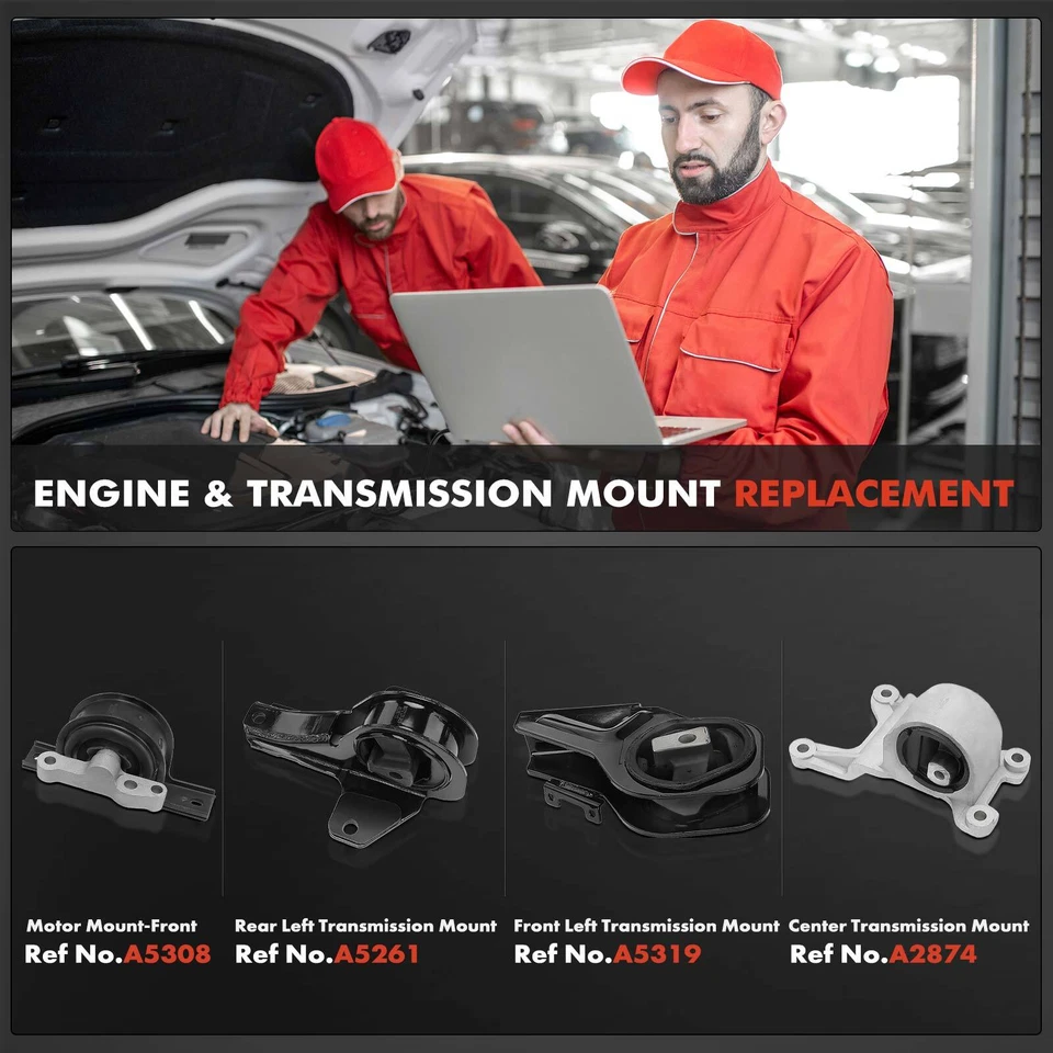 4x Engine Motor & Transmission Mount for Chevrolet Classic Pontiac Grand Am Olds - Image 2 of 4