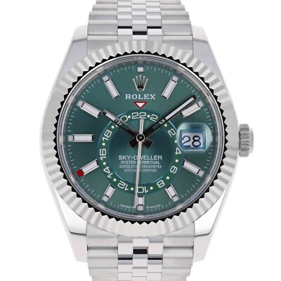 Rolex Sky-Dweller NEW 2026 APRIL 336934 Green Jubilee  Steel 42 mm