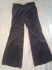 Vintage 70  s Levi  s Panatela Flare Bell Bottom Blue Corduroy Pants