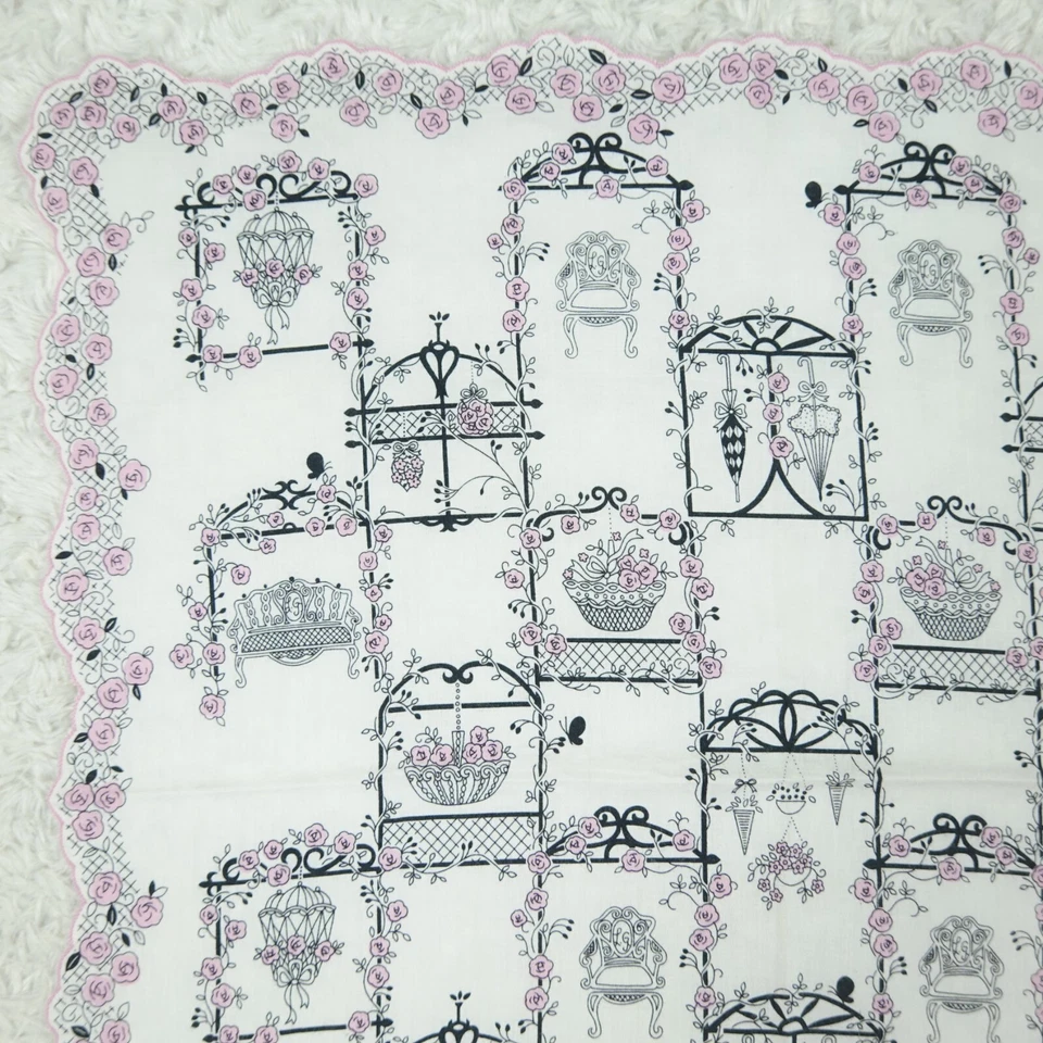 M806 Life Is A Bed Of Rose Algodón Bufanda Bufandas Bolsillo Cuadrado 18" X 18" Foto 2 de 4