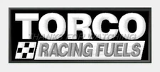 TORCO RACING FUELS EMBROIDERED PATCH IRON/SEW ON 4-1/4" x 1-3/4" NASCAR RALLY