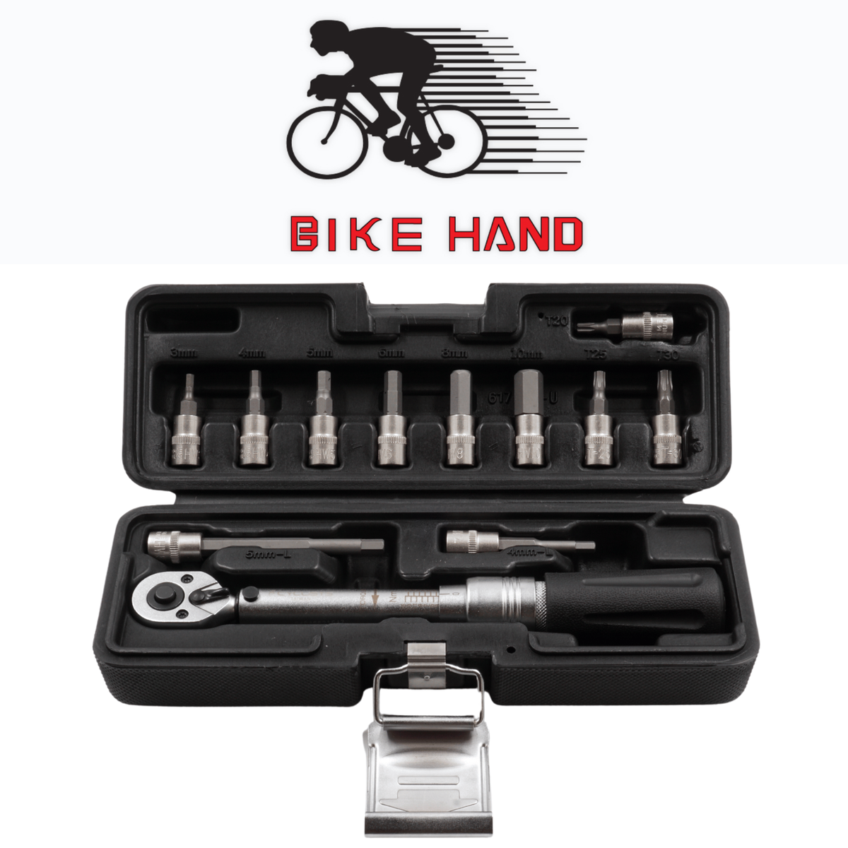Bike Hand Adjustable Torque Wrench Set 2-24 NM 1/4