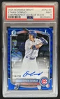 2025 Bowman Draft Ethan Conrad Chrome Auto Blue Wave Refractor 1st #/150 PSA 9