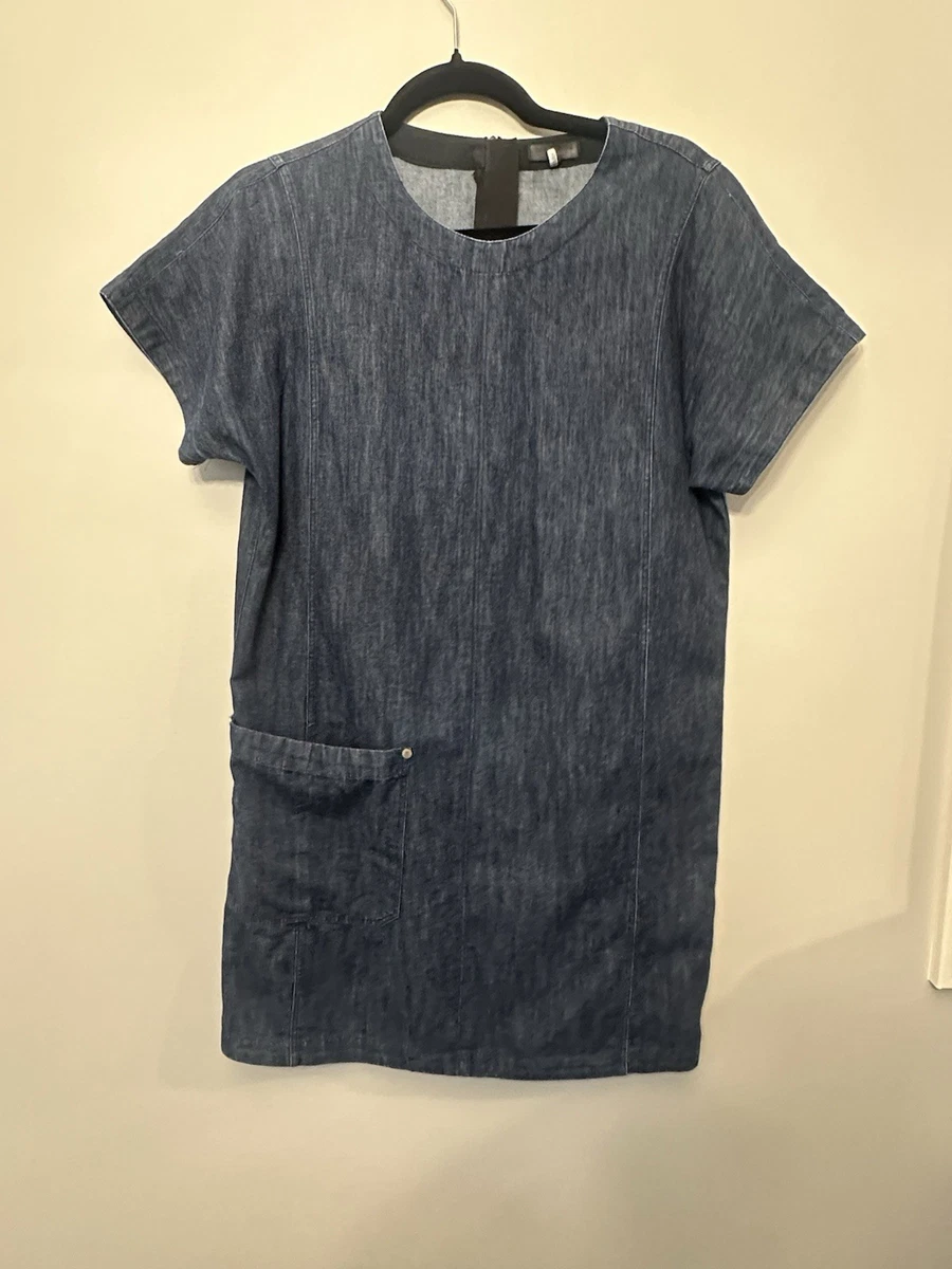 white christmas dresses Rory Vintage Stonewashed Denim Maxi Shirtdress by Frank & Eileen main image 1