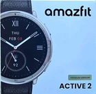 Amazfit Active 2 44mm AMOLED Fitness Smart Watch with Leather Band (Black)