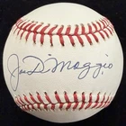 Joe DiMaggio Signed Baseball Beckett Hologram
