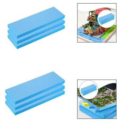 3Pcs Craft Foam Block Landscape Scenery Building Foam Slab Lightweight Blue for