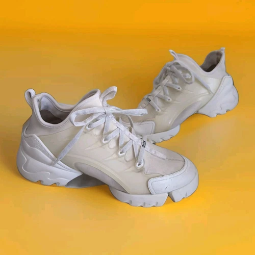 Chaussures Christian Dior D Connect baskets baskets cuir caoutchouc tissu technique