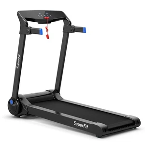 Folding Electric Treadmill 3.0HP Exercise Running Machine w/ App Control Blue