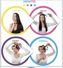Salon Heatless Flexible Hair Rollers Curlers 7" Soft Foam Flexi