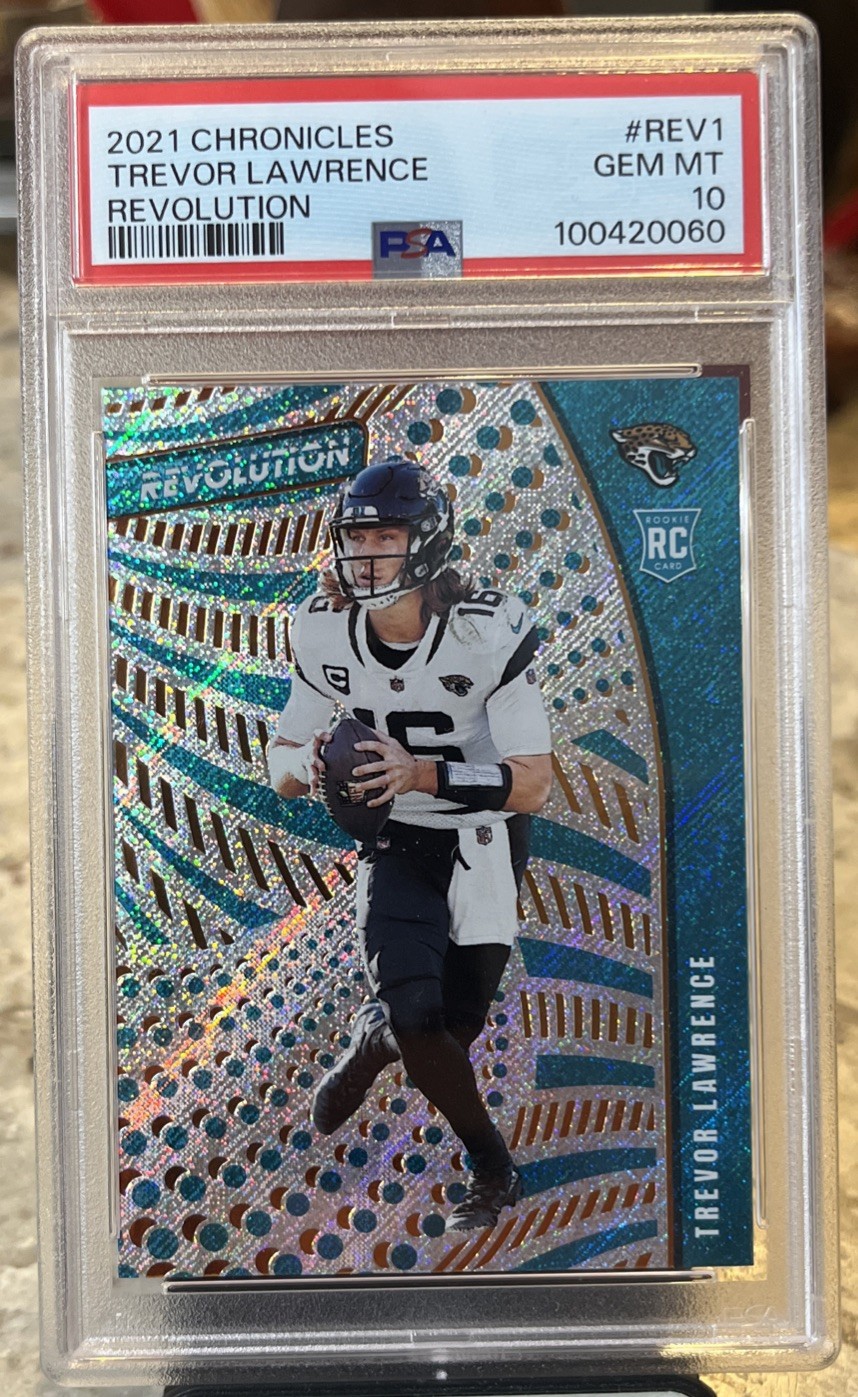 2021 Panini Chronicles Revolution #REV-1 TREVOR LAWRENCE PSA 10 GEM MINT RC JAGS