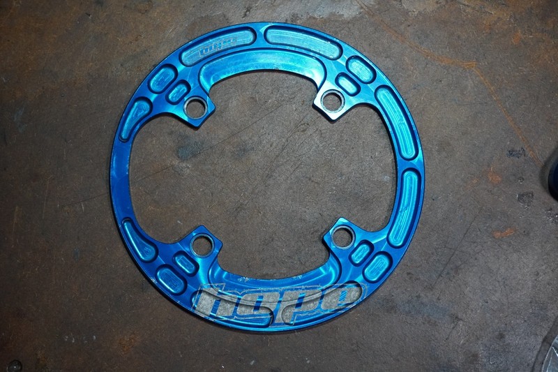 Hope Bash Guard 104 BCD 36T 38T Plate Ring Aluminium Blue Chain Ring Cover