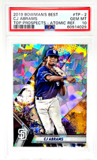 2019 Bowman Best ATOMIC REFRACTOR CJ ABRAMS RC Card PSA 10 GEM MINT