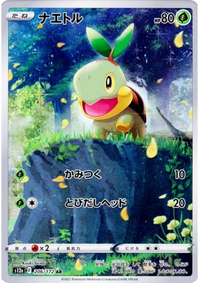 Turtwig AR 206/172 S12a VSTAR Universe Pokemon Card Japanese NM