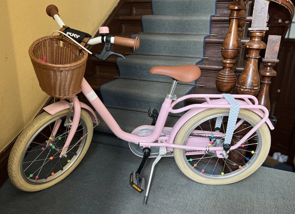 Retro PUKY Fahrrad Youke Mädchen rosa mit Korb super niedlich WIE NEU 18 Zoll