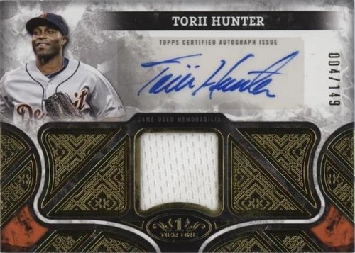2025 Topps Chrome Black Torii Hunter Hard Signed Auto Encased | eBay