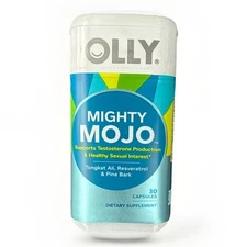 Olly Mighty Mojo Resveratrol Pine Bark-  30 Capsules - SEALED Exp: 11/2025