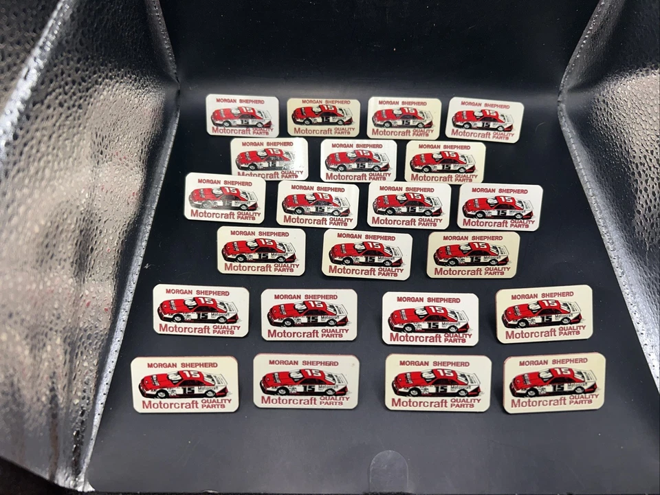 22 Pcs Morgan Shepherd #15 Motorcraft Quality Parts Plastic  NASCAR Hat Pin - Image 2 of 4