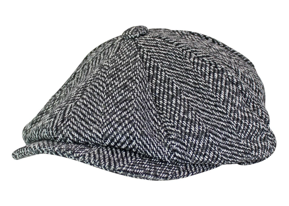 Homme Hiver Anglaise Vintage Traditionnelle Laine Casquette Plate Gavroche - Photo 2/4