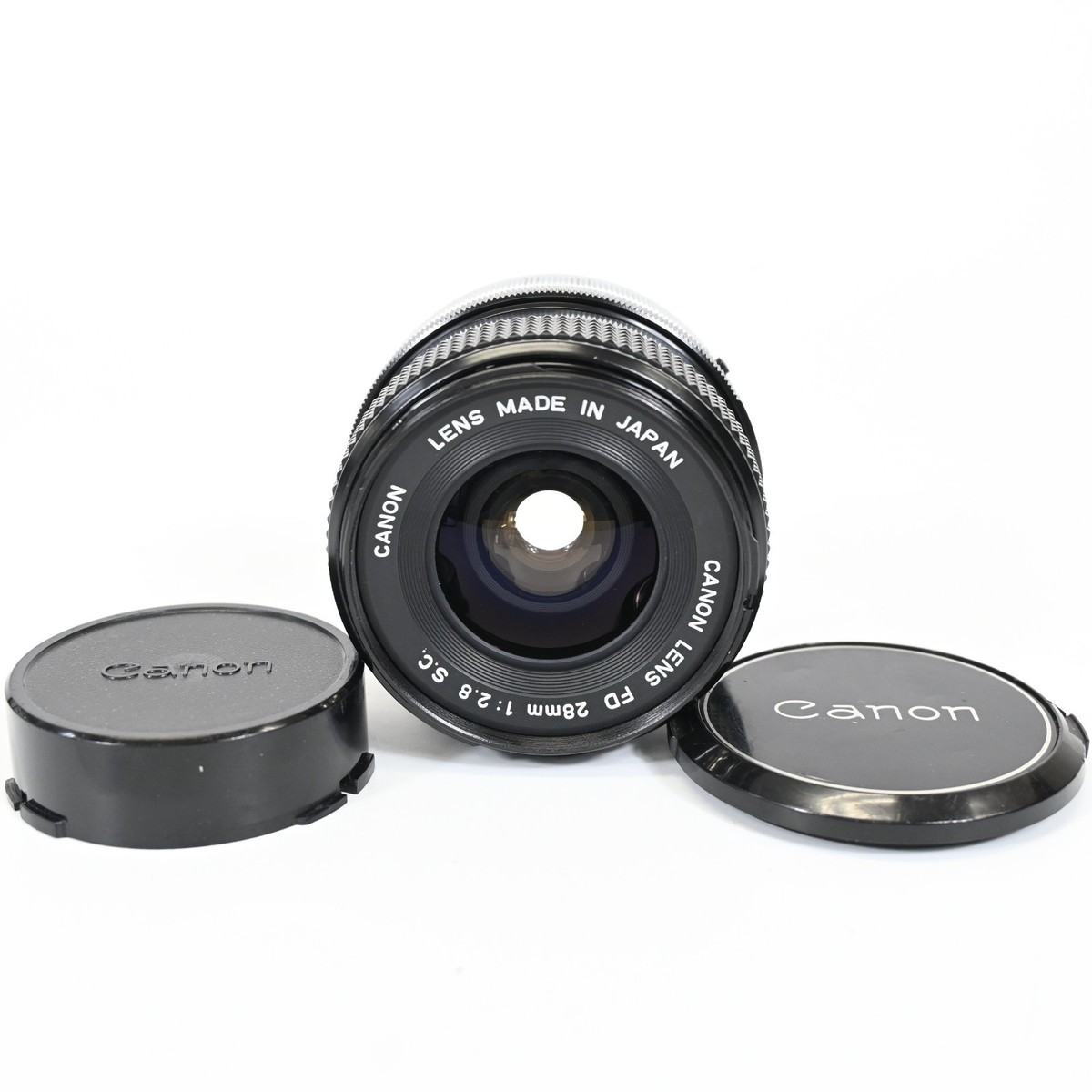 Canon FD 28mm f/2.8 S.C. Wide Angle Prime Lens with Front and Rear