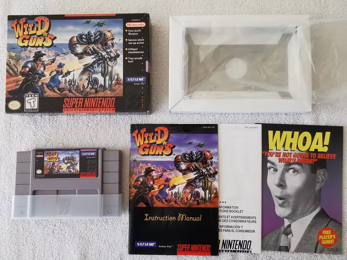 Nintendo SNES Video Games Wild Guns for sale | eBay