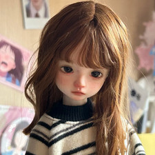 Full Set 1/6 BJD Doll SD Resin Jointed Eyes Face Makeup Exquisite Girl Bare Toys