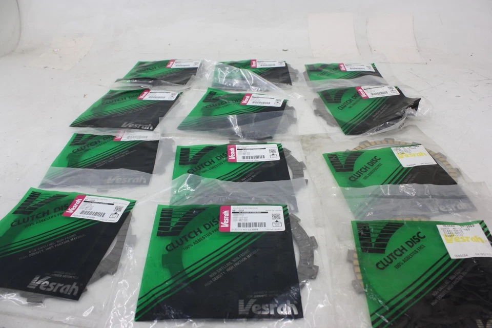 Placa de disco de fricção VESRAH CLUTCH CONJUNTO DE 12 PARA 2001-2005 KAWASAKI NINJA ZX12R - Imagem 4 de 4