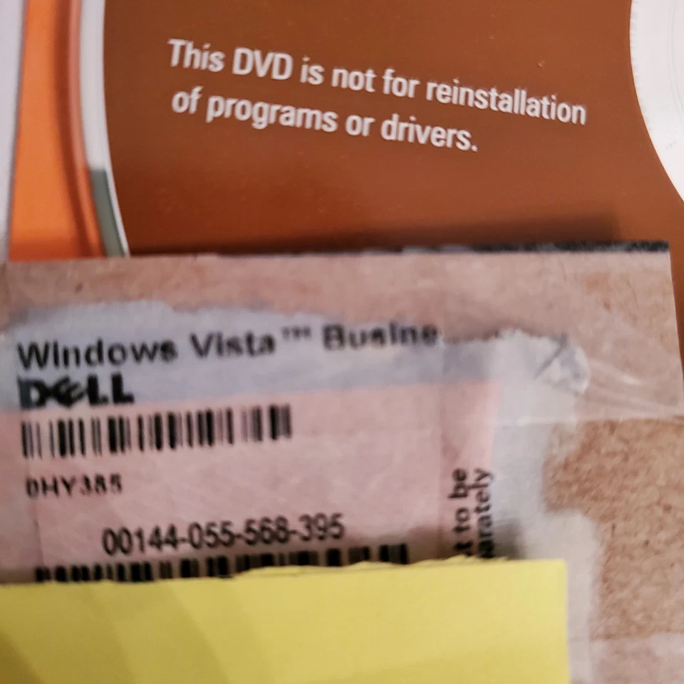 Dell Reinstallation DVD Windows Vista Premium 32 Bit & CD Key Read Description - Image 2 of 4