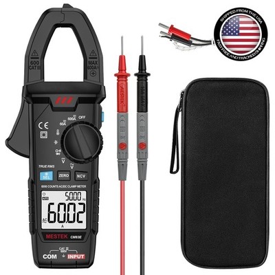 Accurate 600A AC/DC Clamp Meter With LED Flashlight for Low Light Conditions