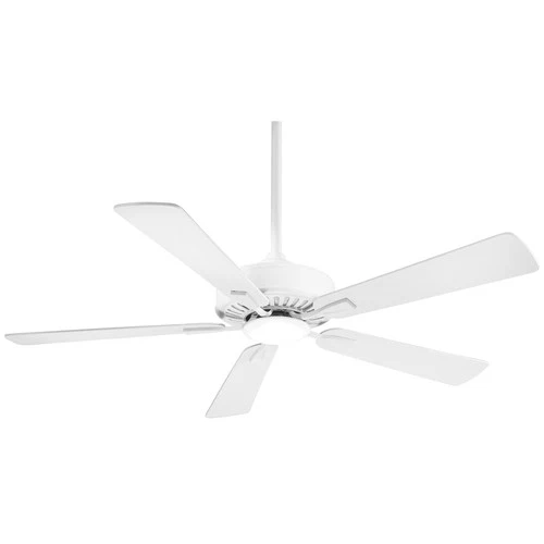 Minka Aire Contractor LED 52" Ceiling Fan - Flat White 5-Blade Remote Control - Picture 2 of 2