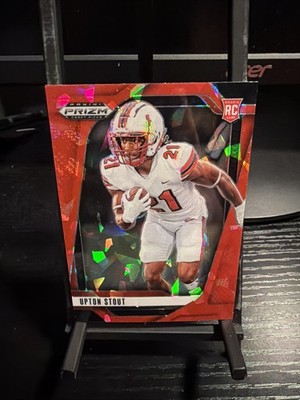 2025 Panini Prizm Draft Picks - Upton Stout #149 Red Ice Prizm (RC)