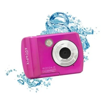 Easypix W2024"Splash" Digitalkamera 16 Megapixel Unterwasserkamera Pink