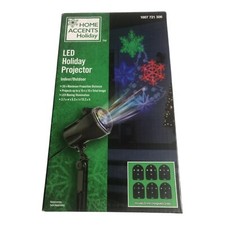 Home Accents Holiday LED Holiday Light Projector 6 Settings Indoor/Outdoor