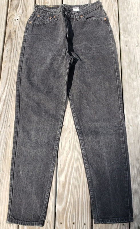 Womens Black Levis 512 Slim Fit Tapered Leg 13 Medium
