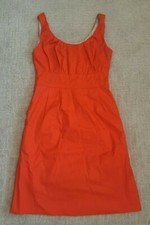 J Crew Dress Beautiful Orange Size 0 Lined LN