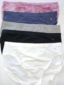 Victoria Secret Panty 5 pack lot Brief Bikini sz S seamless NEW logo womens lace
