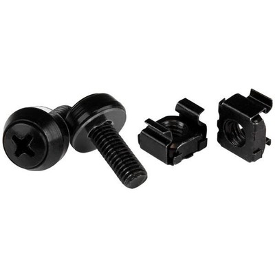 0065030862080 50 PKG M6 SCHRAUBEN + KÄFIGMUTTERN/M6 KÄFIGMUTTERN M6X12MM SCHWARZ