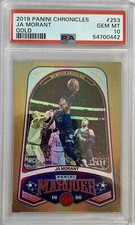 2019-20 Marquee Gold Ja Morant Rookie /10 PSA 10