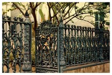 postcard Corn Stalk Fence 915 Royal Street New Orleans Louisiana A8912