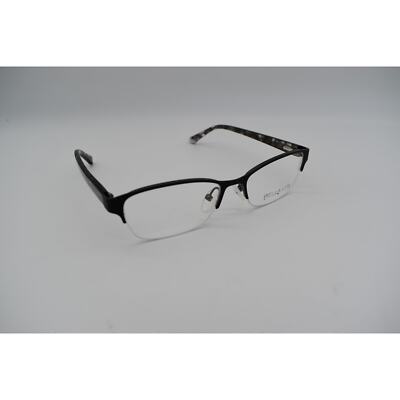BELLA VITA Iconyx 1035 50-16-135mm Black Half Rim Eyeglasses FRAMES ONLY