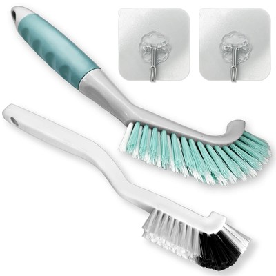 2pcs Cleaning Brushes Multipurpose Right Angle Brush Scrubbing Kitchen Coffeeroo