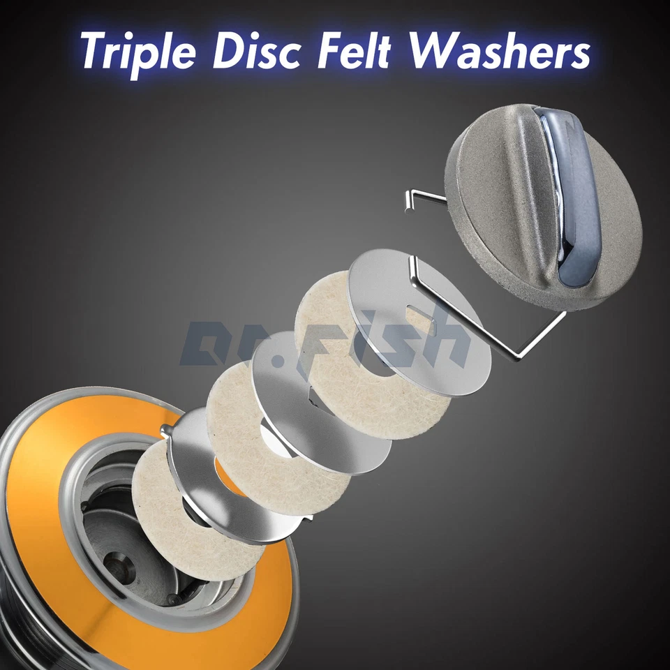 Carrete giratorio Yoshikawa 10+1BB alimentador de cebo ligero ultra suave agua dulce Foto 3 de 4