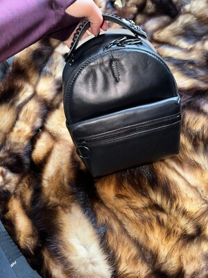 thacker Marly Mini Leather Zippered Backpack ( Made In Italy  display picture 2