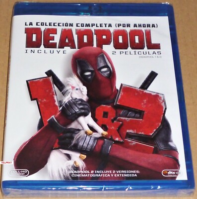 DEADPOOL 1 & 2 (Bluray) English . Español - Deadpool + Deadpool 2 - Precintado