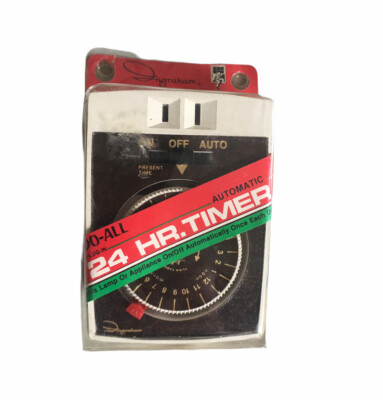 Vintage Ingraham 24 Hour Automatic Timer Do-All 24hr NOS 12-010B Toastmaster 70s