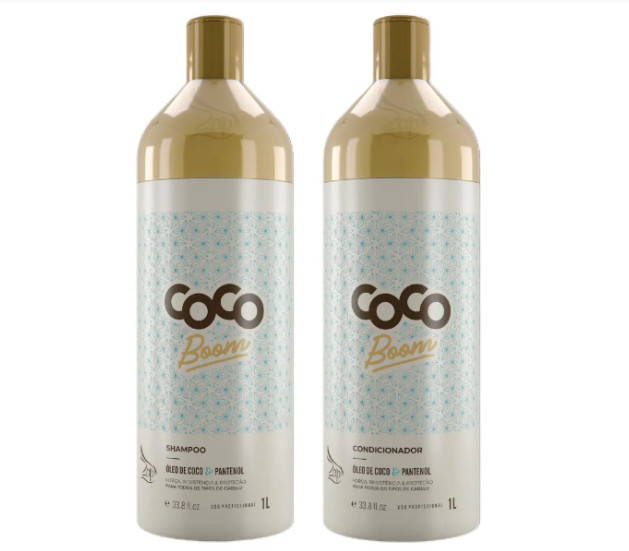 Lissage brésilien Lavabo COCO shampoing 1L et conditionneur 1L cheveux secs