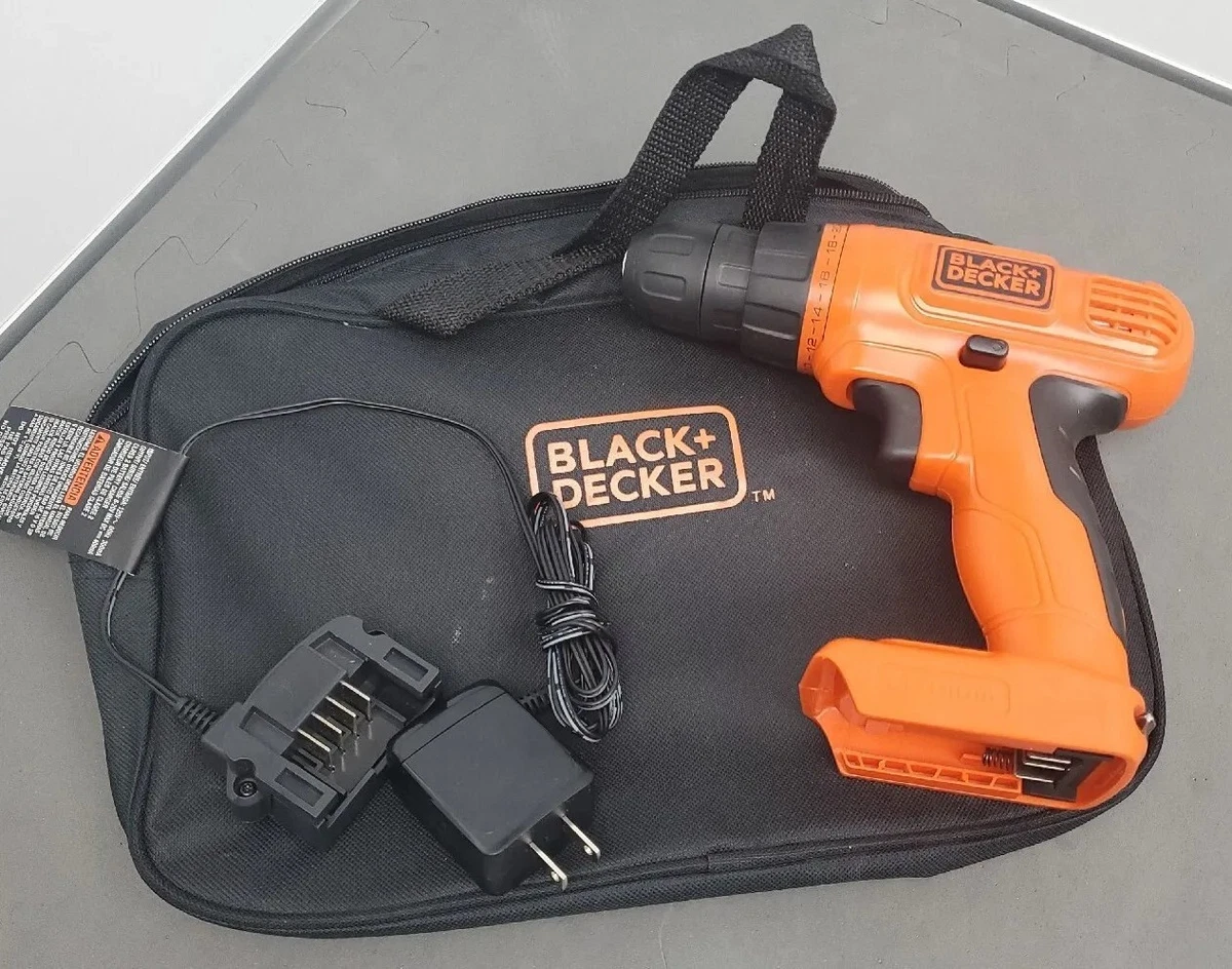 Black & Decker LD120 Type 110mm 20V Cordless Drill Driver, Tool, Charger &  Bag