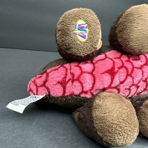 Ganz Webkinz HM338 COCOA DINOSAUR 8" Plush Stuffed Toy No Code Brown Pink Red - Picture 9 of 13